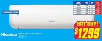 The Good Guys C7.1kw H7.7kW Reverse Cycle Split System offer