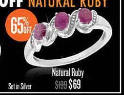 Shiels Natural Ruby offer