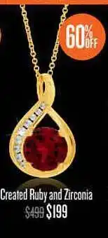 Shiels Created Ruby And Zirconia offer