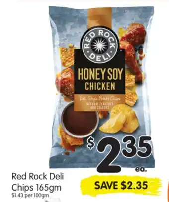 Spar Red Rock Deli Chips 165gm offer
