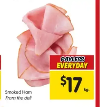 Spar Smoked ham From The Deli per kg offer
