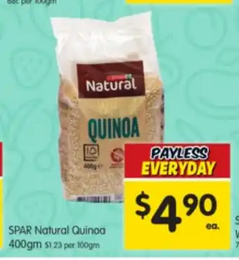 Spar SPAR Natural Quinoa 400gm offer