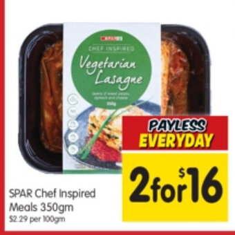 Spar SPAR Chef Inspired Meals 350gm offer