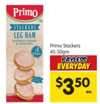 Spar Primo Stackers 45-50gm offer