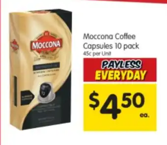 Spar Moccona Coffee Capsules 10 Pack offer
