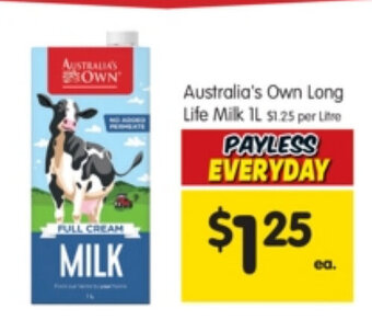 Spar Australia's Own Long Life Milk 1L offer