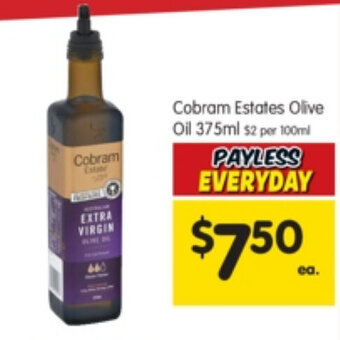Spar Cobram Estates Olive Oil 375ml offer