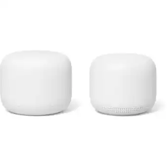 Google Nest Wifi Home Mesh Wi-Fi System 2pk (Base Router + 1 Wifi Point Extender Point)