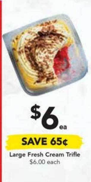 Drakes Large Fresh Cream Trifle offer