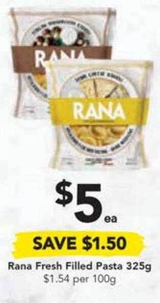Drakes Rana Fresh Filled Pasta 325g offer