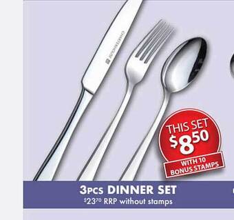 Foodland 3pcs Dinner Set offer