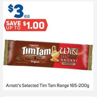 Foodland Arnott's Selected Tim Tam Range offer