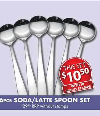 Foodland 6pcs Soda-latte Spoon Set offer