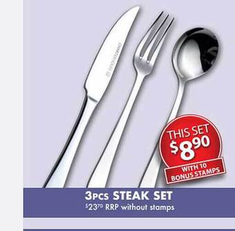 3pcs Steak Set