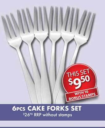 Foodland 6pcs Cake Forks Set offer