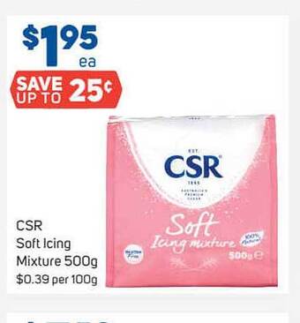 Foodland Csr Soft Icing Mixture 500g offer