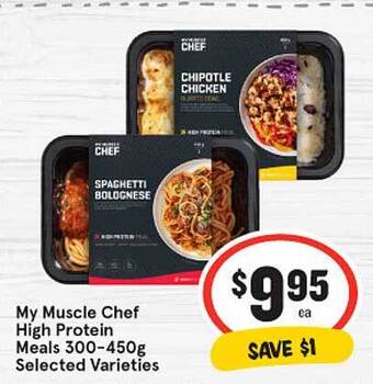 IGA My Muscle Chef High Protein Meals offer