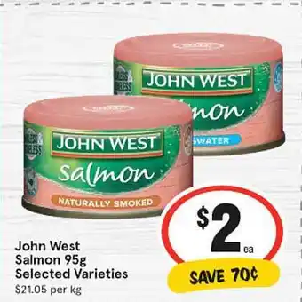 IGA John West Salmon offer