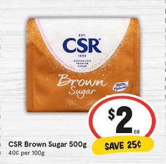 IGA Csr Brown Sugar offer