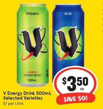 IGA V Energy Drink 500ml offer
