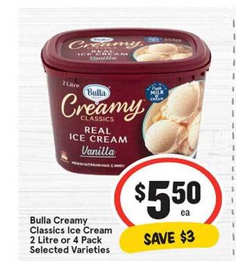 Bulla Creamy Classics Ice Cream