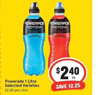 IGA Powerade 1 Litre offer
