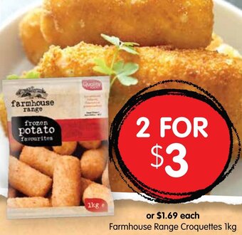 Spudshed Farmhouse Range Croquettes 1kg offer