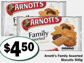 Arnott's Family Assorted Biscuits 500g