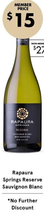 Rapaura Springs Reserve Sauvignon Blanc