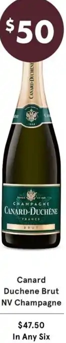 Vintage Cellars Canard Duchene Brut NV Champagne $47.50 In Any Six offer