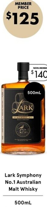 Lark Symphony No. 1 Australian Malt Whisky 500ml