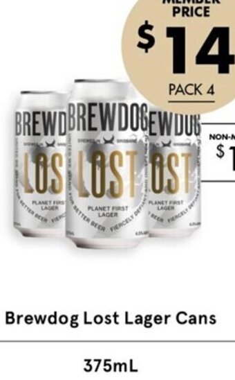 Brewdog Lost Lager Cans 375ml