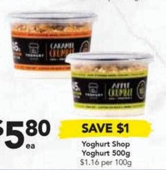 Yoghurt Shop Yoghurt