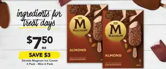 Drakes Streets Magnum Ice Cream 4 Pack offer