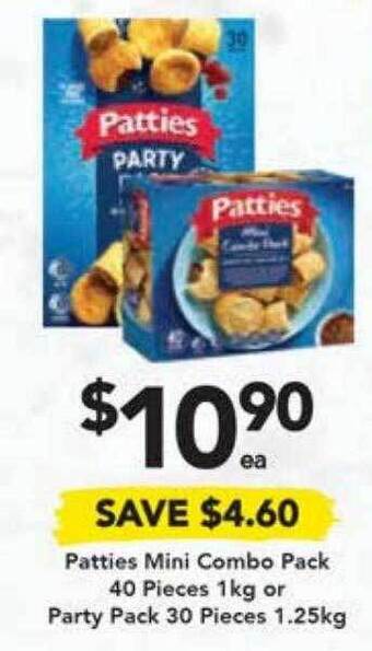 Drakes Patties Mini Combo Pack 40 Pieces Or Party Pack 30 Pieces offer