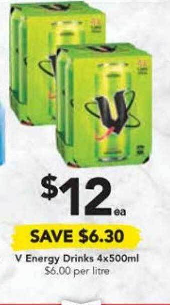 Drakes V Energy Drinks offer