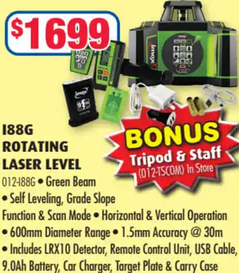 I88G Rotating Laser Level