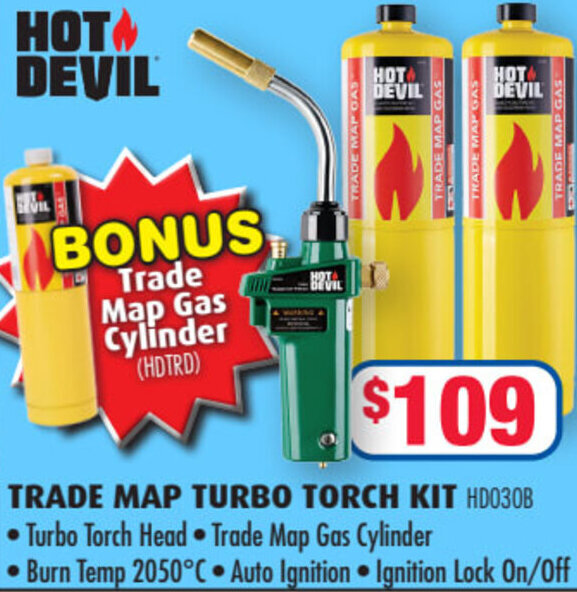 Trade Map Turbo Torch Kit offer at Toolmart