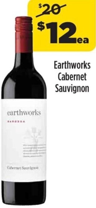 Liquorland Earthworks Cabernet Sauvignon offer