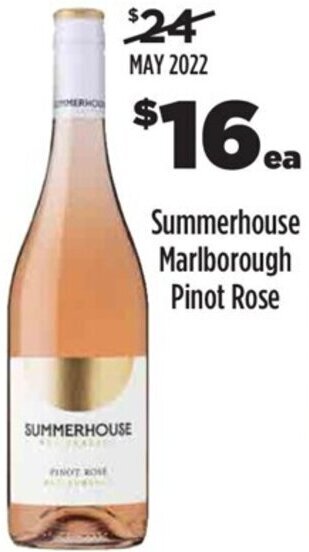 Liquorland Summerhouse Marlborough Pinot Rose offer