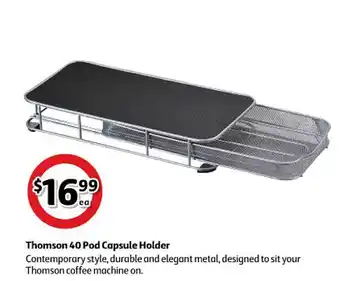 Coles Thomson 40 Pod Capsule Holder offer