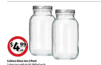 Coles Culinex Glass Jars offer