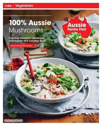 Coles Courtney Roulston's Mushroom, Lemongrass And Coconut Soup offer