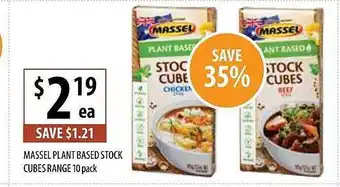 Supabarn Massel Plant Based Stock Cubes offer
