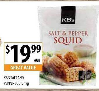 Supabarn Kb's Salt And Pepper Squid offer