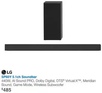 LG SP60Y 5.1 ch Soundbar