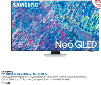 Videopro Samsung 75" QN85B 4K Ultra HD Smart Neo QLED TV offer