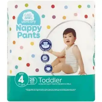 BIG W Little Ones Ultra Dry Nappy Pants - 25 Pack offer