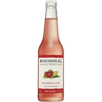 Rekorderlig Premium Strawberry & Lime Low Sugar 330mL