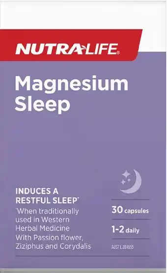 healthylife Nutralife Magnesium Sleep, 30 Capsules offer